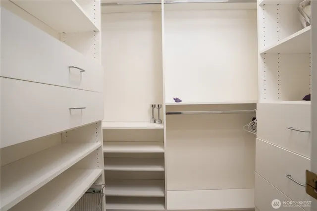 a view of walk in closet