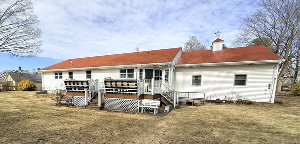 a view of a house with a patio