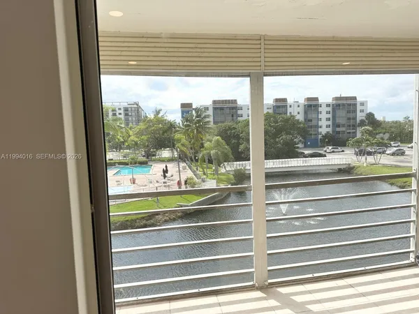 a view of a room from a window