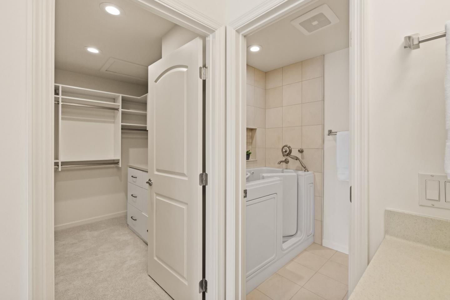 3850 Rio Road, Unit 61 Carmel, CA 93923 - Photo 21 of 46 a bathroom with a shower and a sink