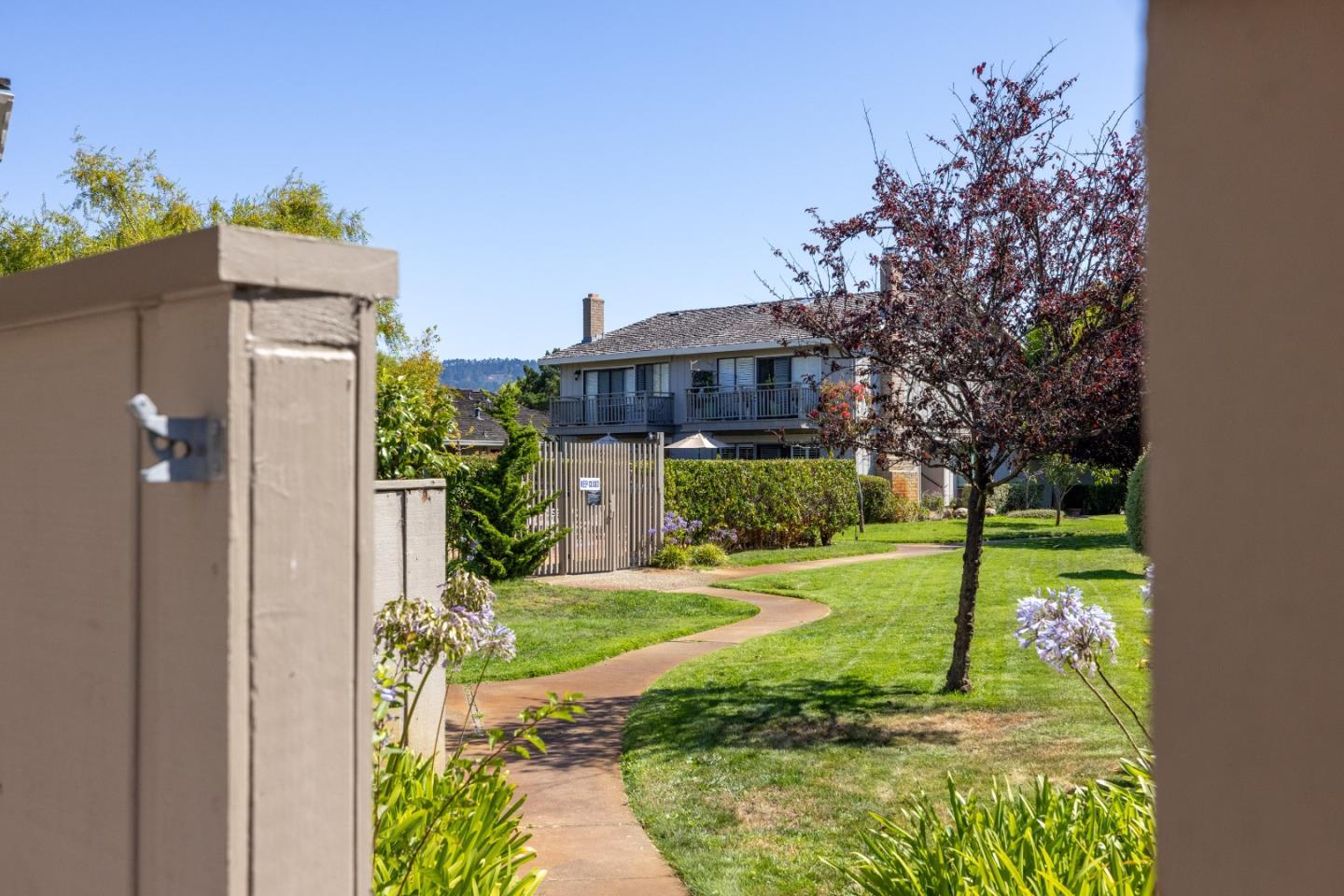 3850 Rio Road, Unit 61 Carmel, CA 93923 - Photo 37 of 46 a view of a house with a yard and potted plants