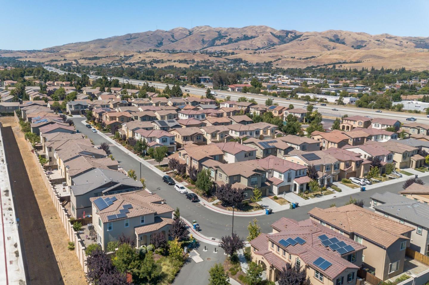 328 Gerald Circle Milpitas, CA 95035 - Photo 33 of 33 an aerial view of a city with lots of residential buildings