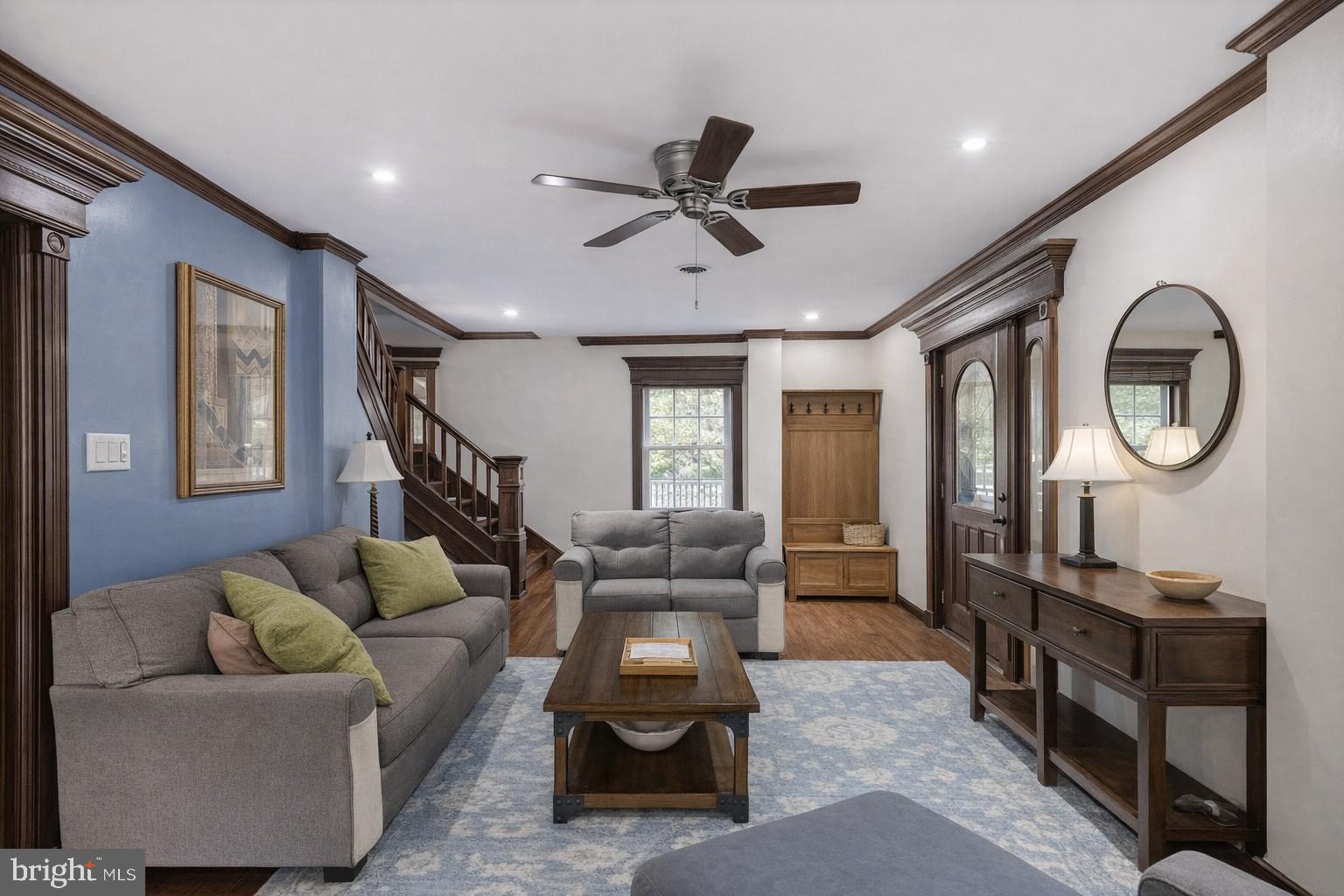 908 West Amosland Road Prospect Park, PA 19076 - Photo 13 of 35 Spacious living area with original character