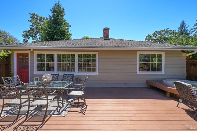 a view of a house with sitting area