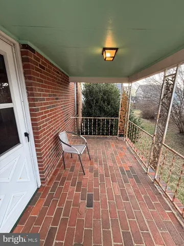 view of balcony with wooden floor
