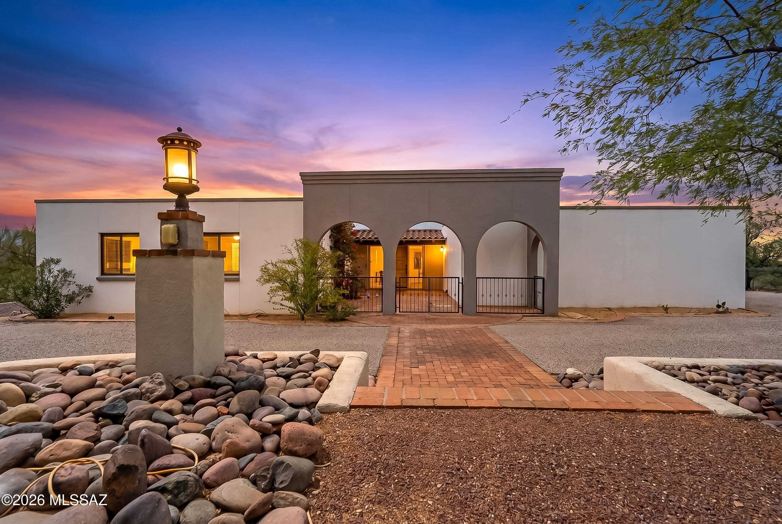 a outdoor space view with a barbeque