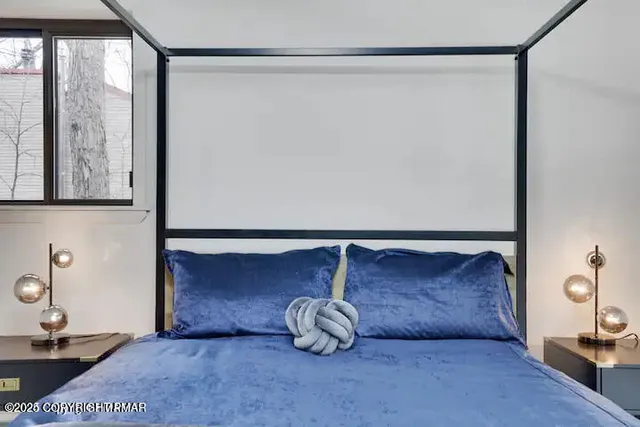 a room with a table and chair