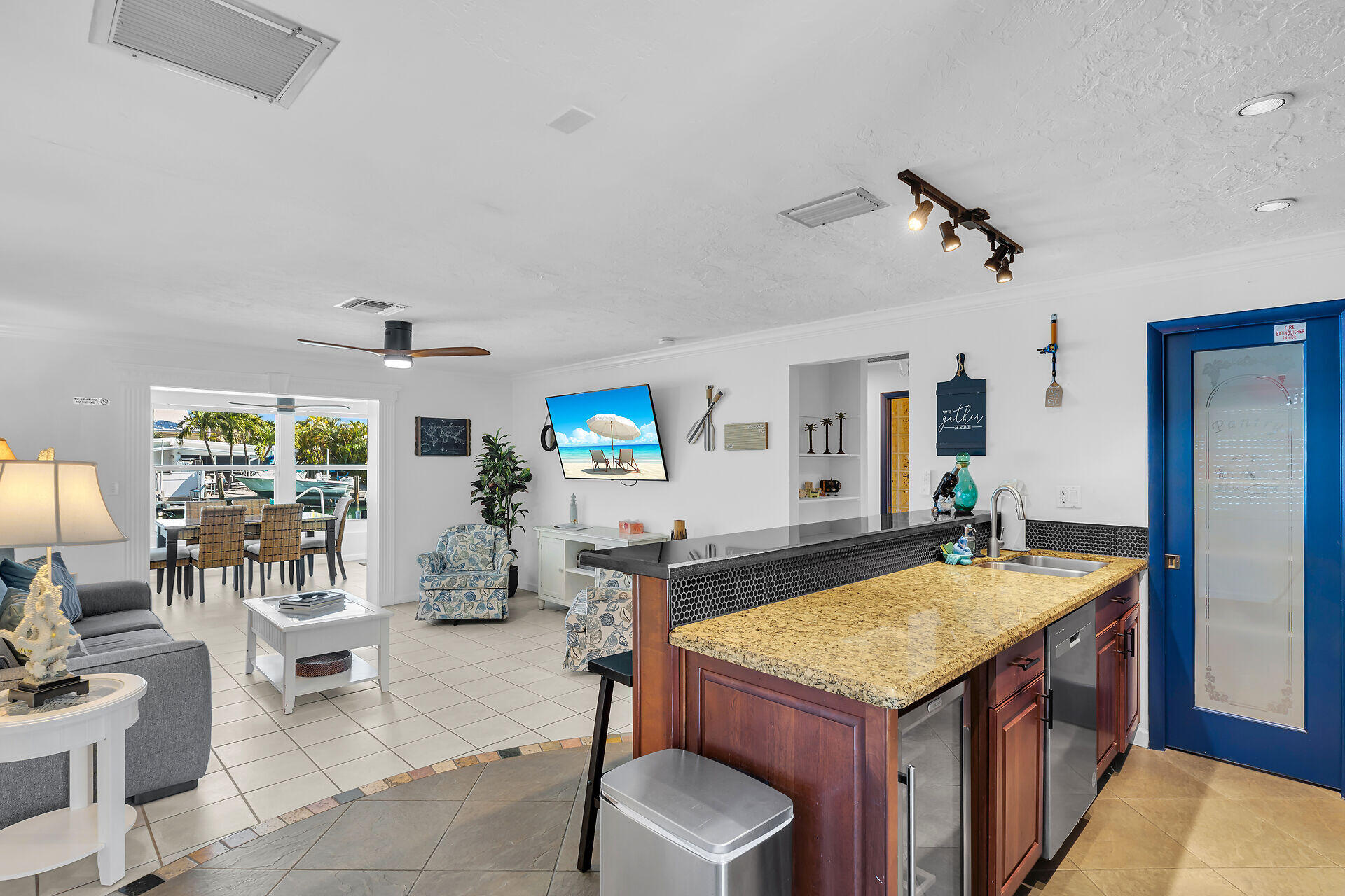 230 11th Street Key Colony Beach, FL 33051 - Photo 19 of 44 Kitchen and Living