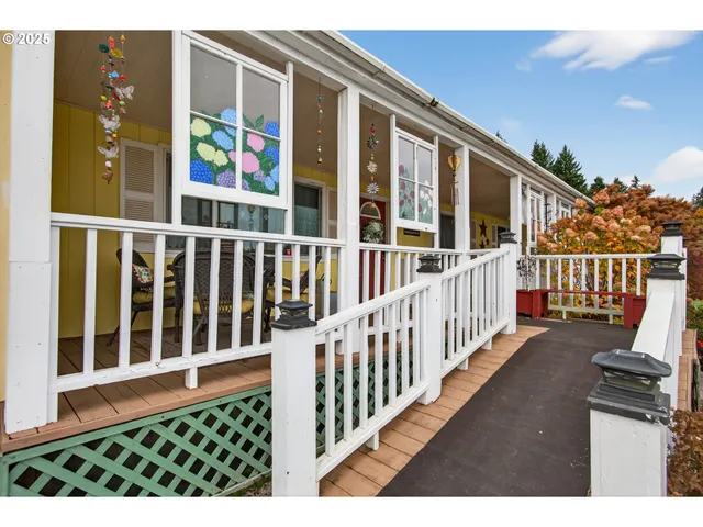 a view of a house with wooden floor