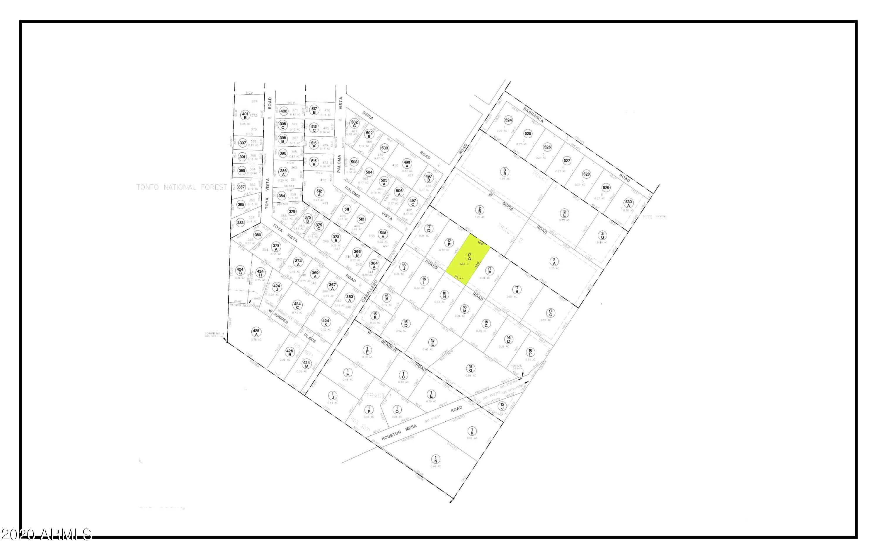 8153 Dukes Road Payson, AZ 85541 - Photo 42 of 43 Map 3