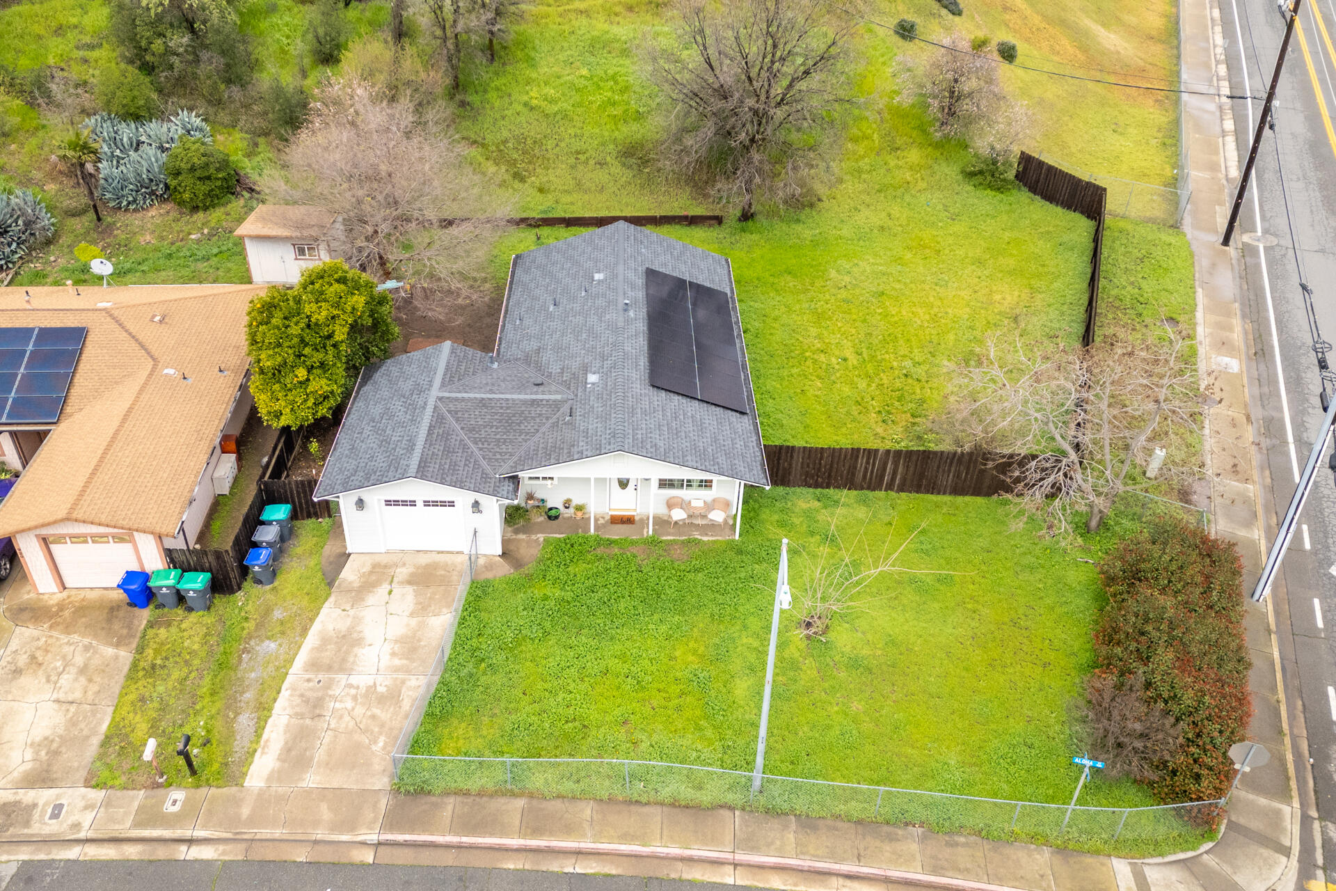 910 Aloha Street Red Bluff, CA 96080 - Photo 25 of 26 an aerial view of a house with a swimming pool