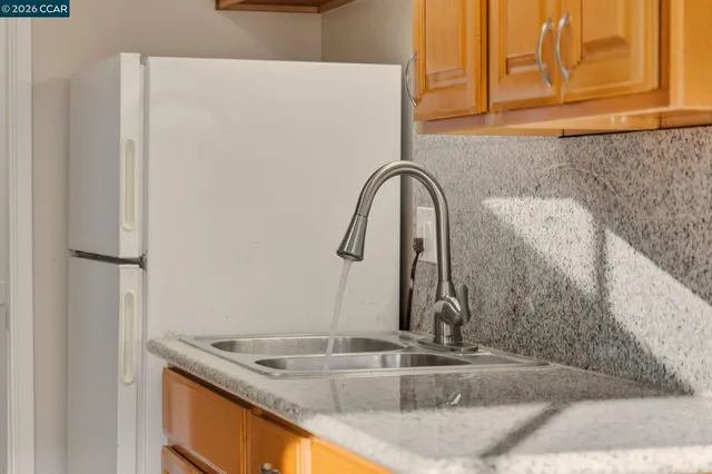 a close view of sink