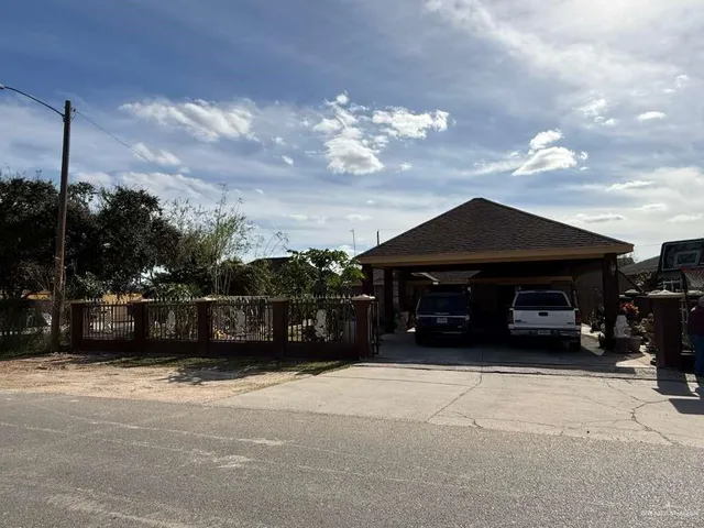 a view of a car parked in garage