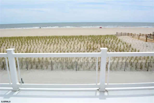 a view of ocean with beach