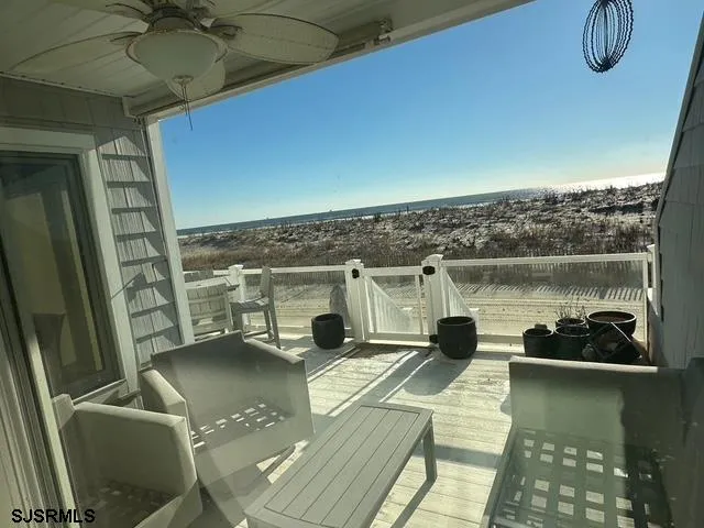 a view of a lake from a balcony