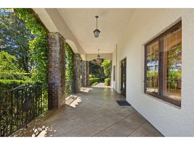 a view interior of a house with a yard