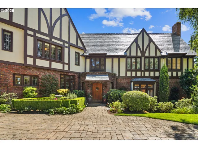 front view of a house with a street