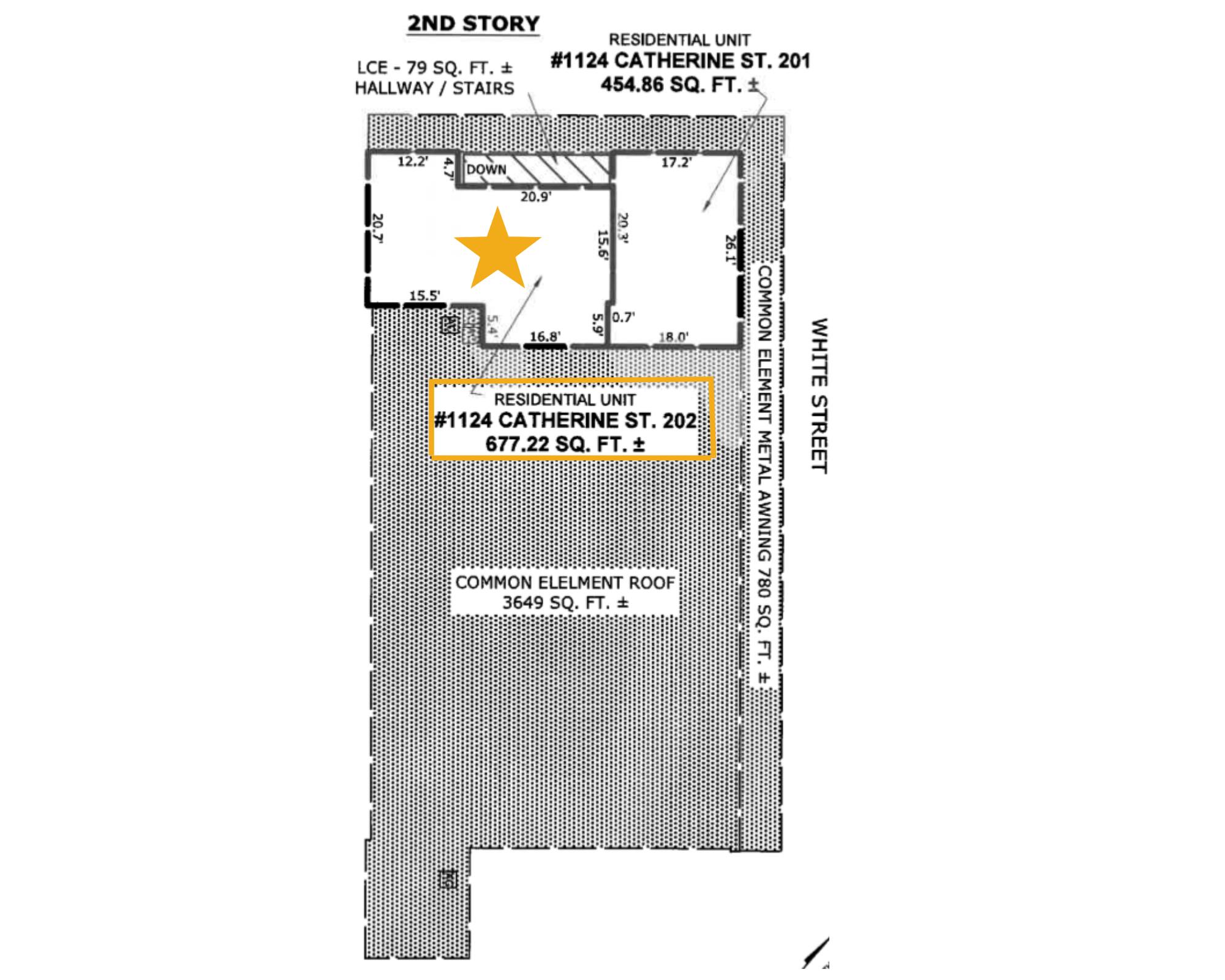 1124 Catherine Street, Unit 202 Key West, FL 33040 - Photo 7 of 22 a picture of a bench in front of a door
