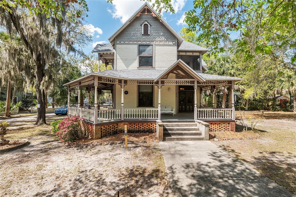 a front view of a house with a porch