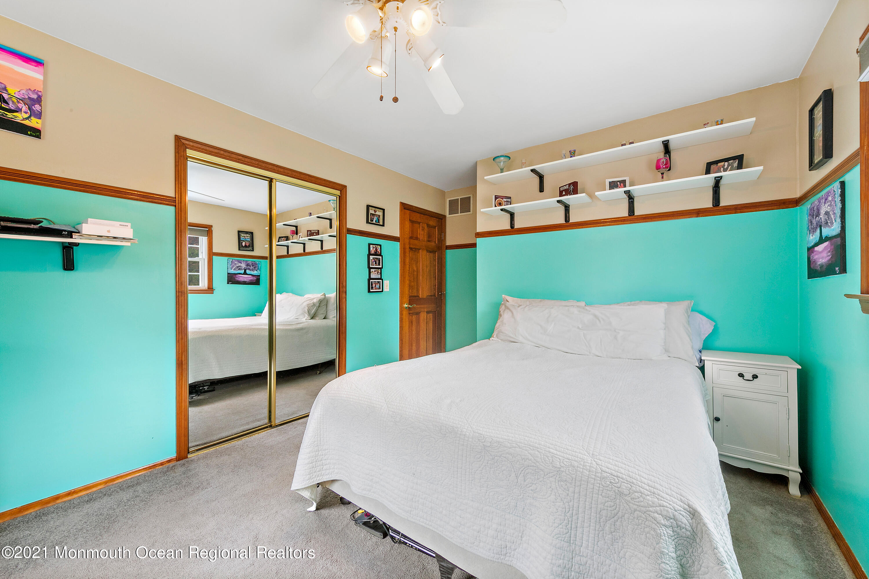 550 South Cooks Bridge Road Jackson, NJ 08527 - Photo 17 of 39 a bedroom with a bed and a large window