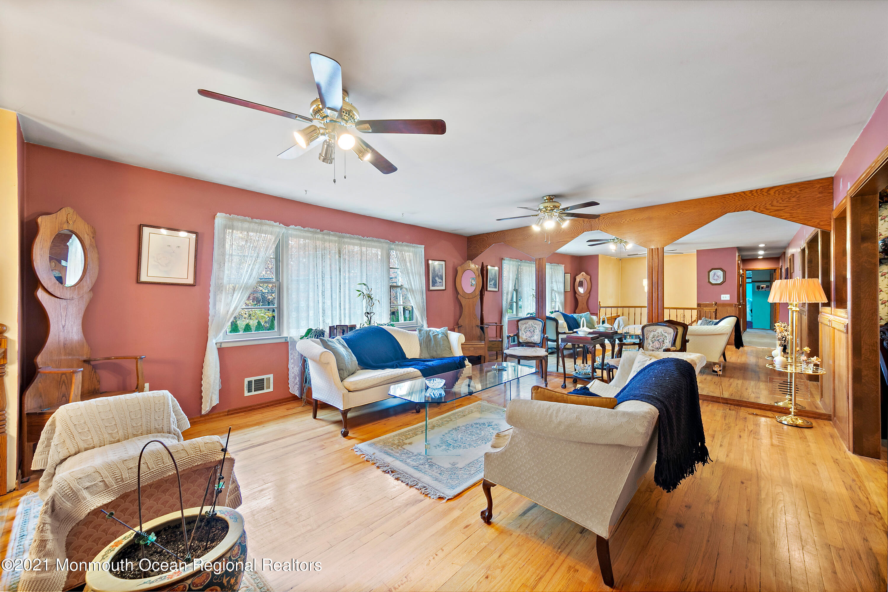 550 South Cooks Bridge Road Jackson, NJ 08527 - Photo 5 of 39 a living room with furniture and a large window