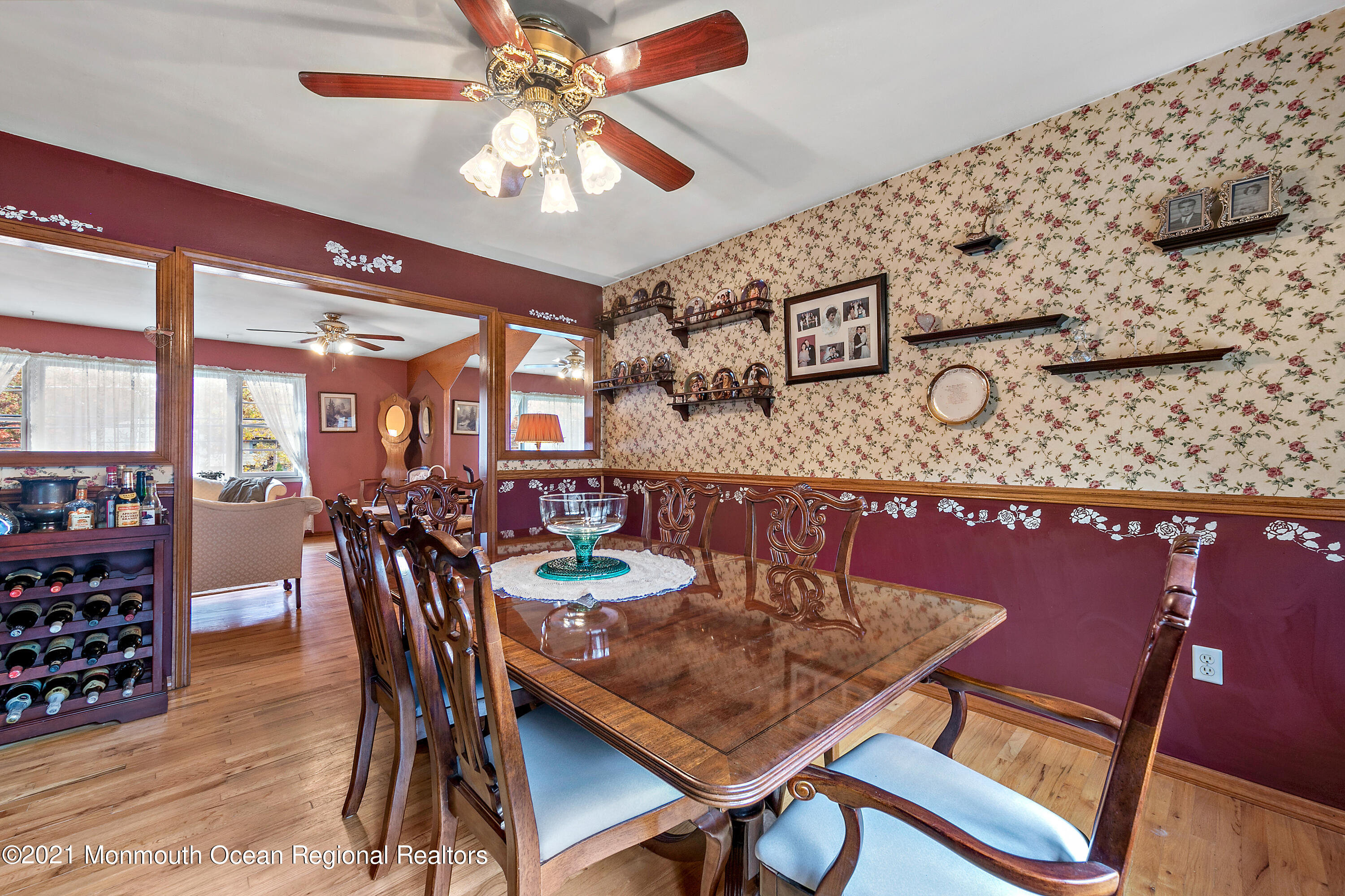 550 South Cooks Bridge Road Jackson, NJ 08527 - Photo 9 of 39 a view of a dining room with furniture and chandelier