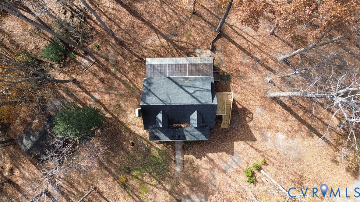 153 Deer Trail Aylett, VA 23009 - Photo 45 of 50 an aerial view of a house with a yard