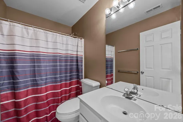 a view of a garage with storage