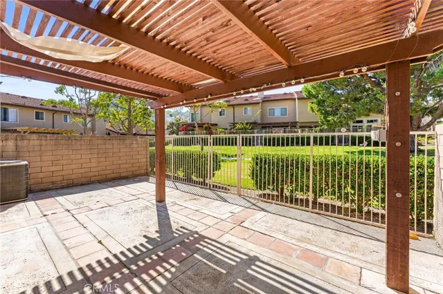 a view of a porch with a yard