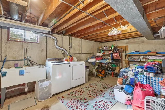 a view of storage and utility room