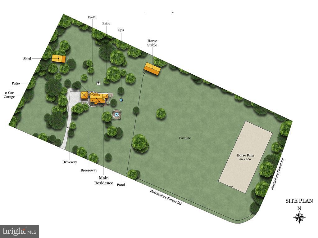 16510 Batchellors Forest Road Olney, MD 20832 - Photo 61 of 62 Site Plan