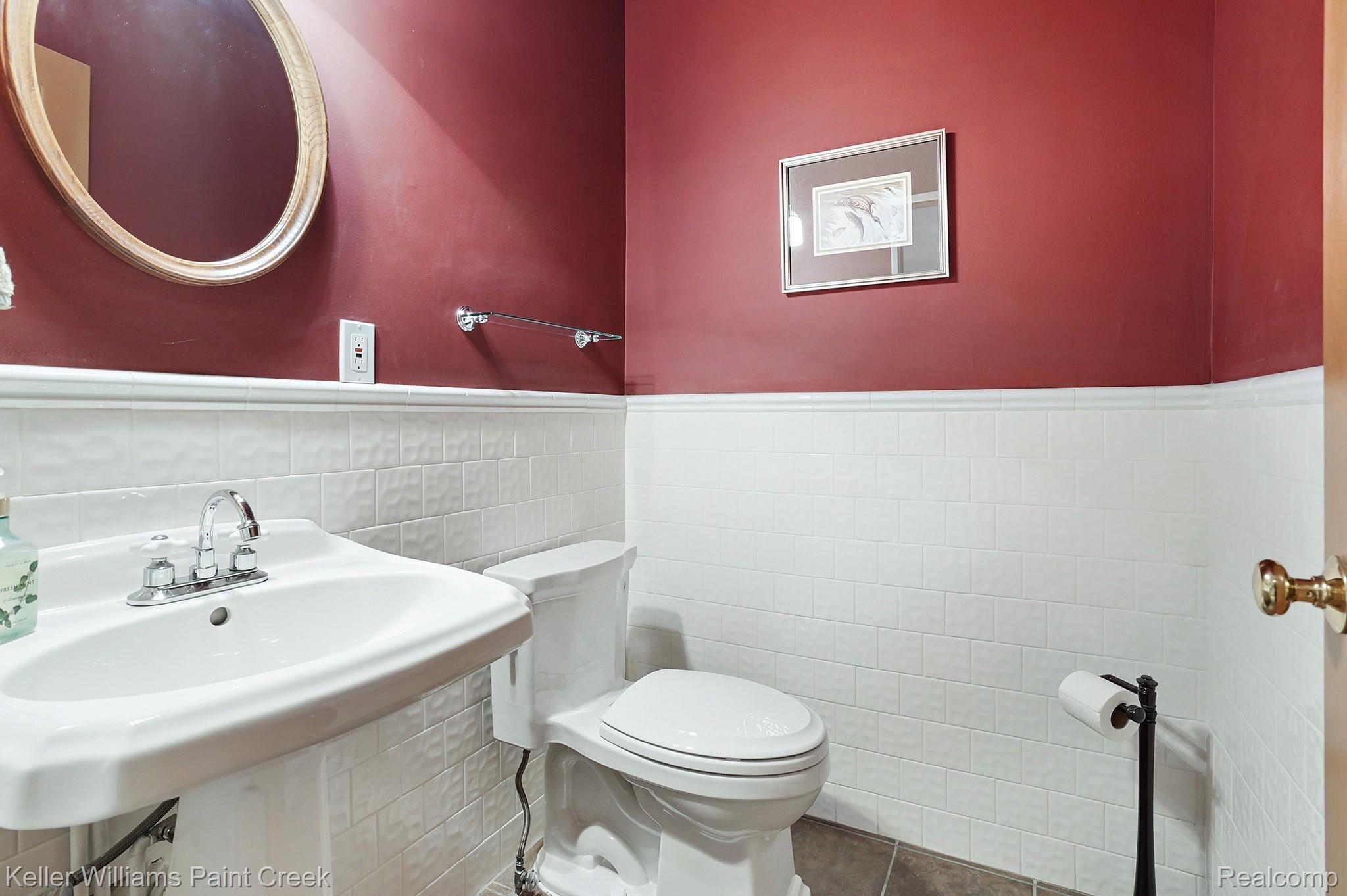1300 John R Road Rochester, MI 48307 - Photo 28 of 60 Magnificent Powder Room on Main Level