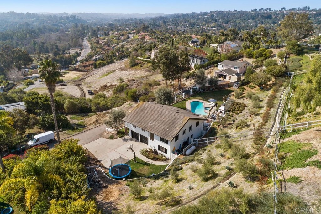2924 Lone Jack Road Encinitas, CA 92024 - Photo 33 of 48 an aerial view of a house with a mountain