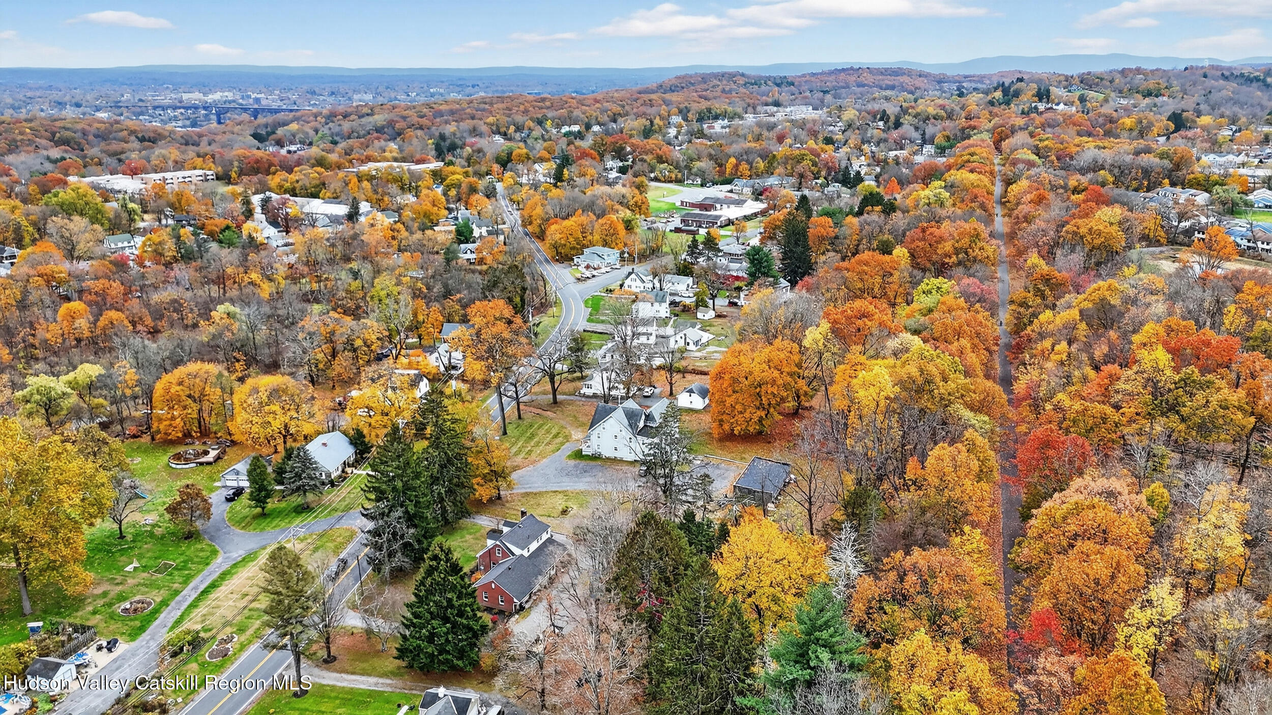 41 New Paltz Road Highland, NY 12528 - Photo 41 of 42 an aerial view of residential houses with outdoor space and trees