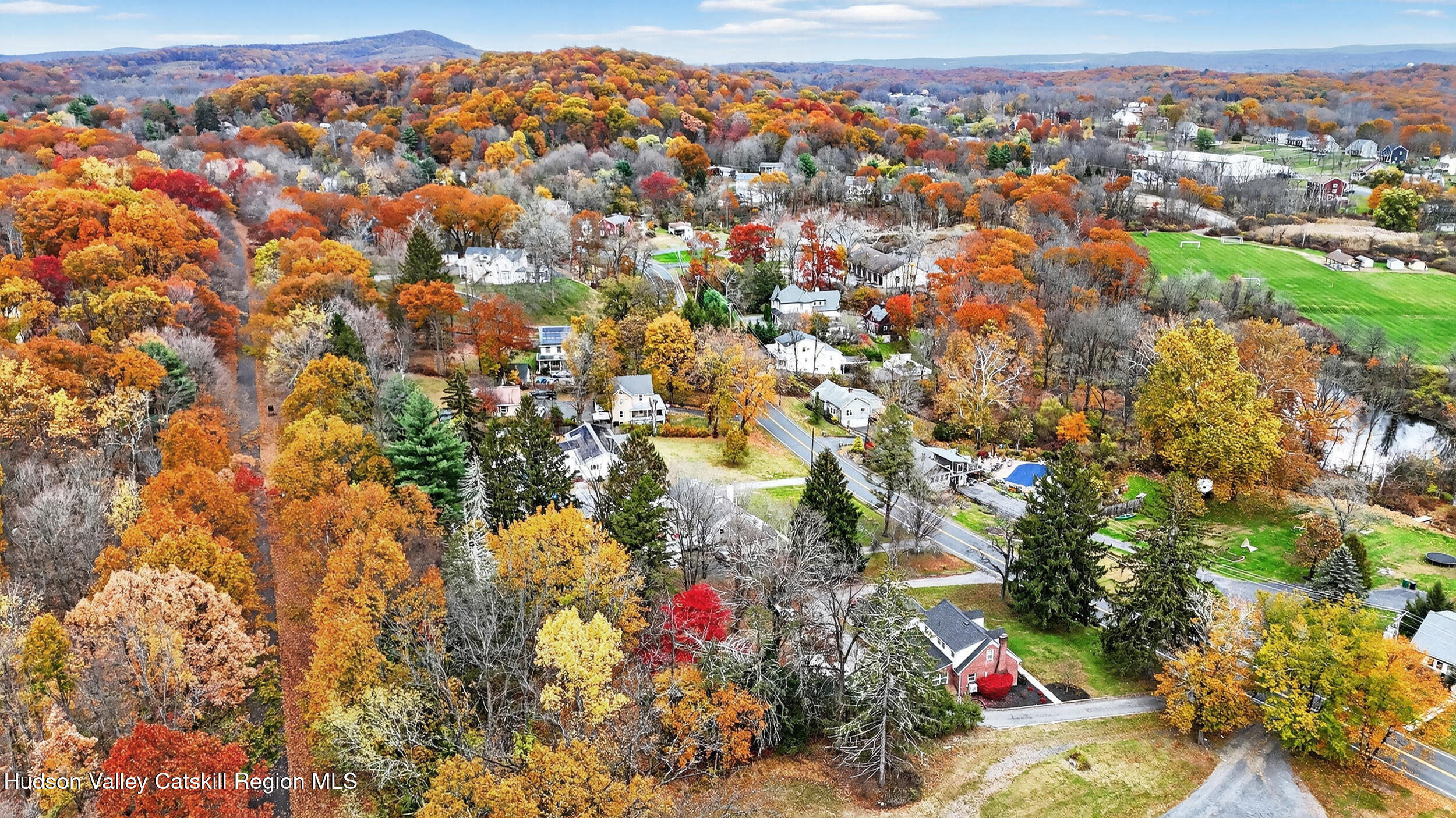 41 New Paltz Road Highland, NY 12528 - Photo 42 of 42 an aerial view of residential houses with city view