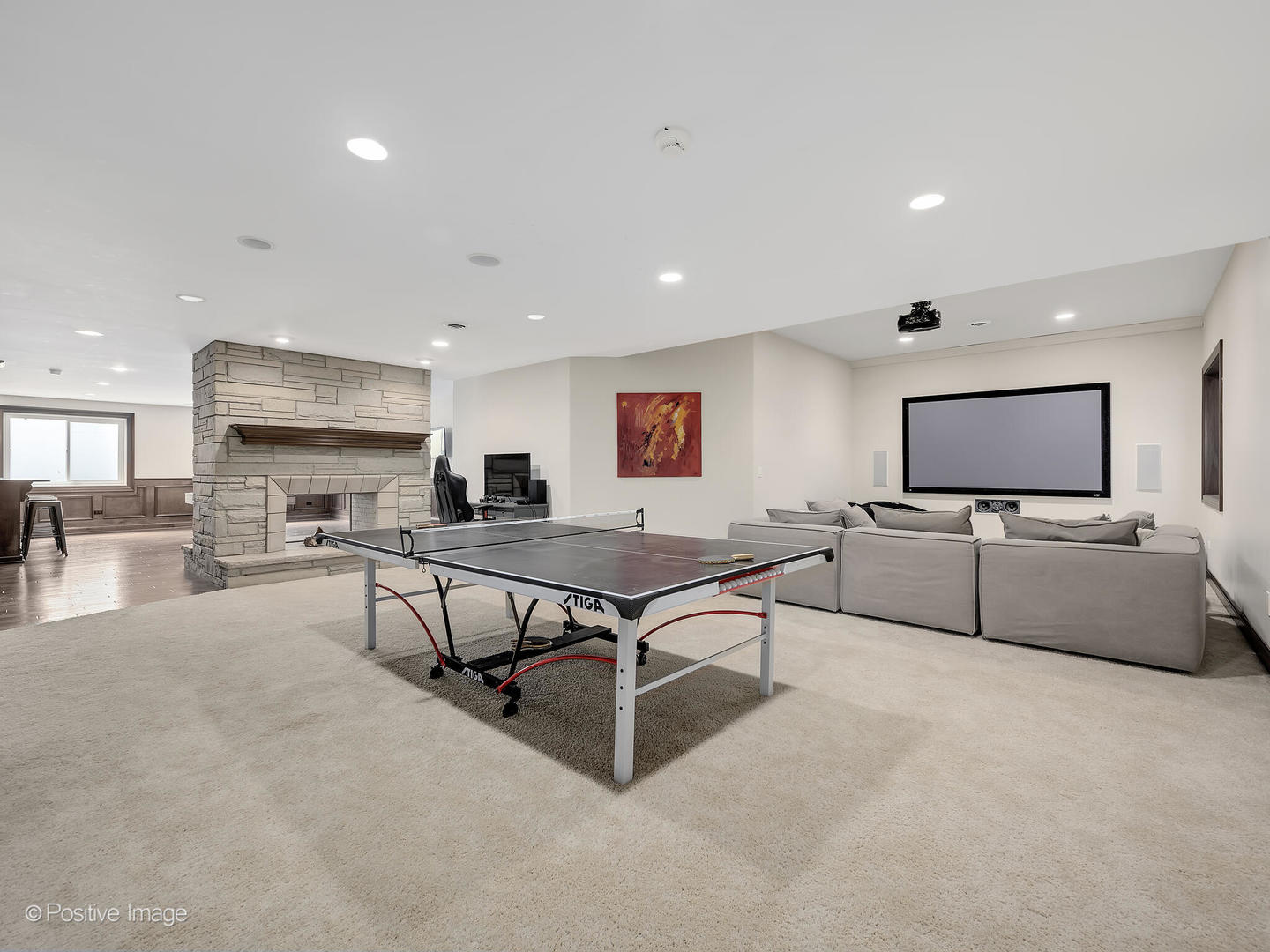 1129 Summit Hills Lane Naperville, IL 60563 - Photo 50 of 72 a living room with furniture and a flat screen tv
