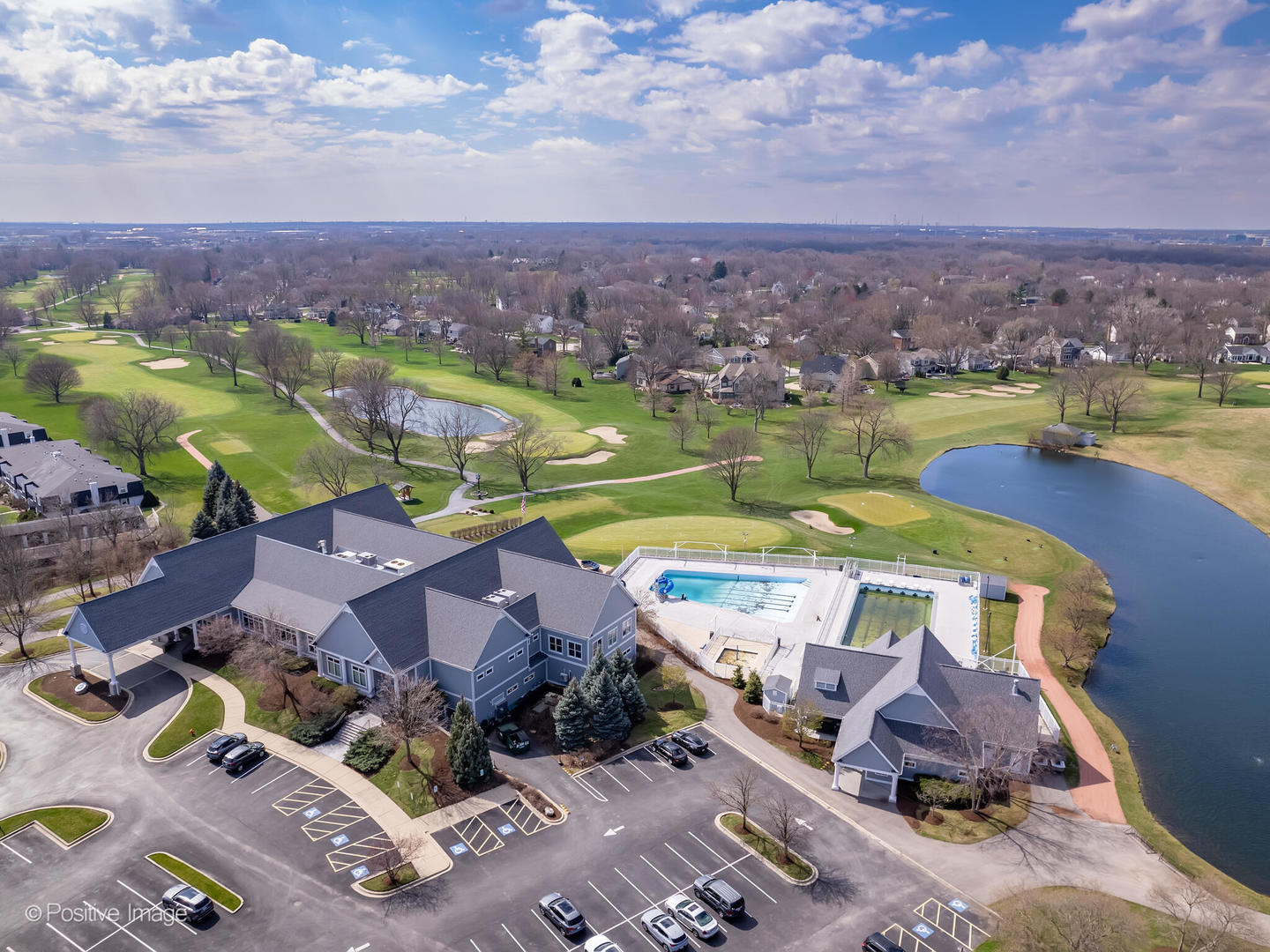 1129 Summit Hills Lane Naperville, IL 60563 - Photo 68 of 72 an aerial view of residential houses with outdoor space and lake view