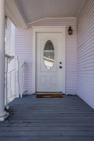 a view of front door of house