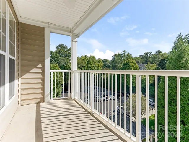 a view of a wooden fence