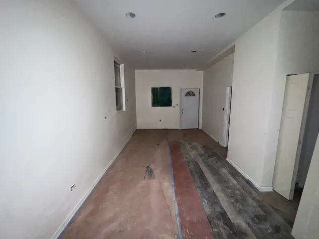 a view of hallway with window