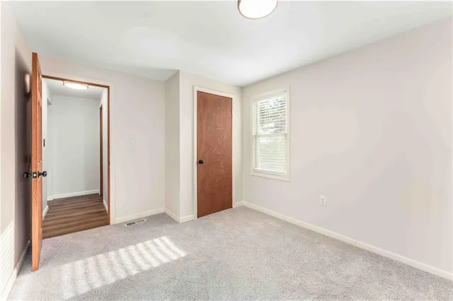 a view of an empty room