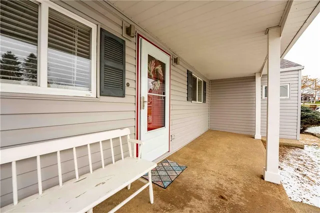 a view of front door