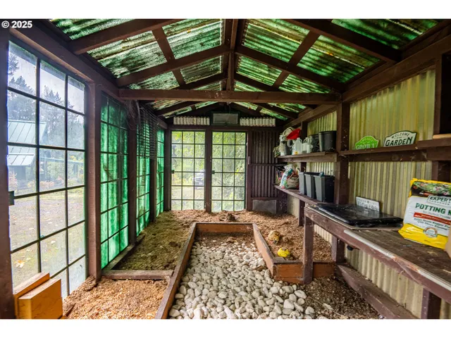 a view of a backyard with a patio