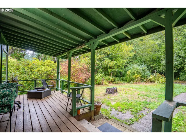 a outdoor living space with furniture and garden view