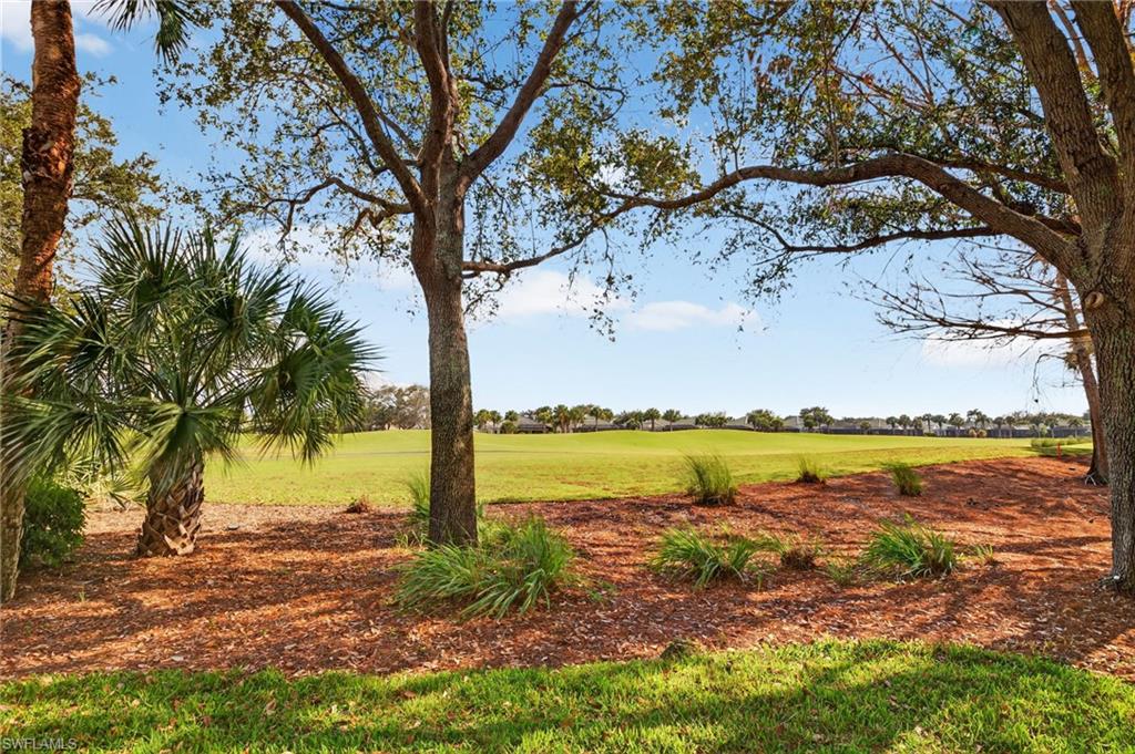 9201 Palmetto Ridge Drive, Unit 101 Estero, FL 34135 - Photo 25 of 29 View of green lawn with golf course view