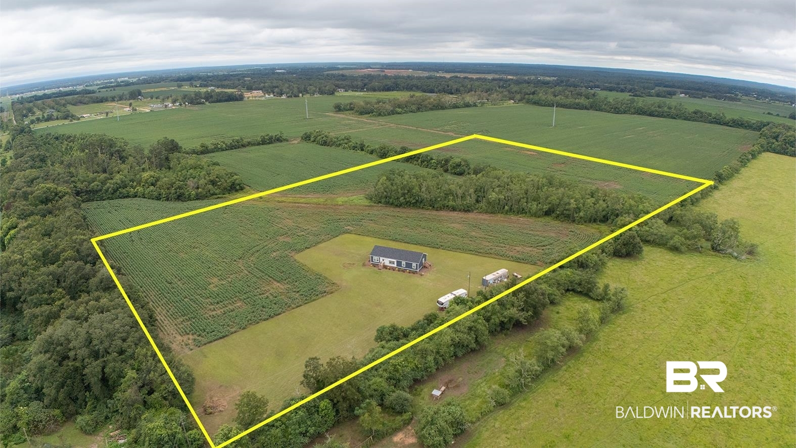 16000 John Bauer Road Summerdale, AL 36580 - Photo 2 of 34 Drone / aerial view with a rural view