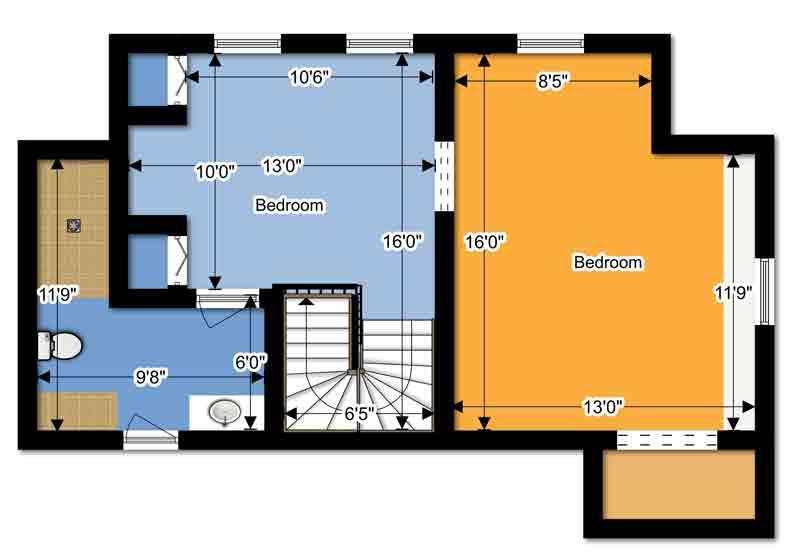 5553 Roselawn Road Roanoke, VA 24018 - Photo 40 of 40 upper-level-floor-plan