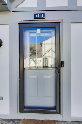 a view of front door