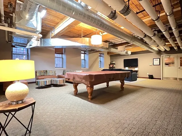 a room with furniture and a table