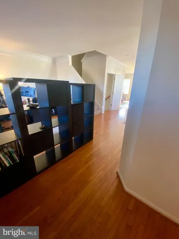 a living room with couch and a table